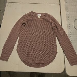 Women's Mauve Crew Neck Sweater